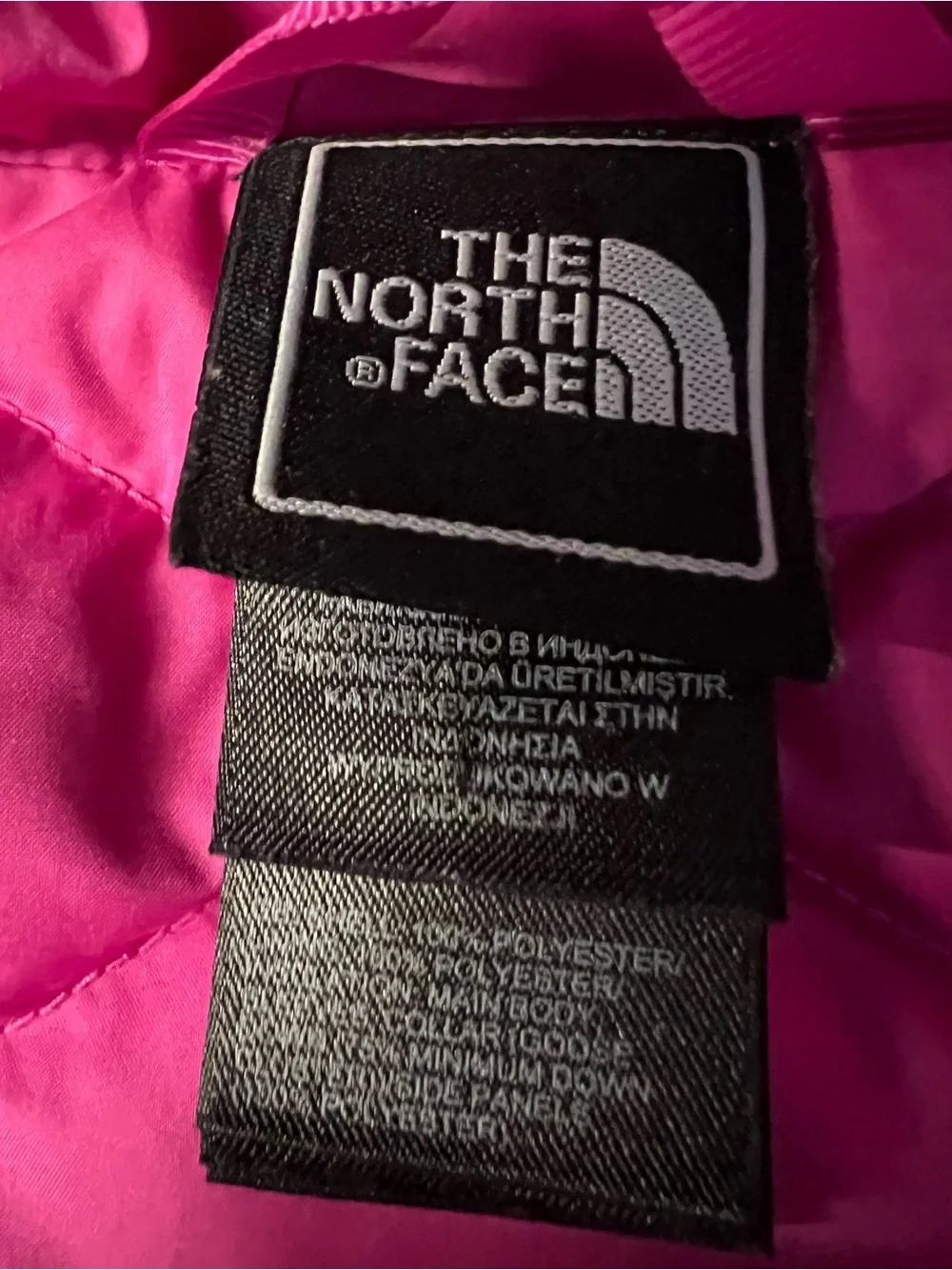 The North Face Bright Pink Girls' Quilted Puffer Ski Jacket Size 14-16